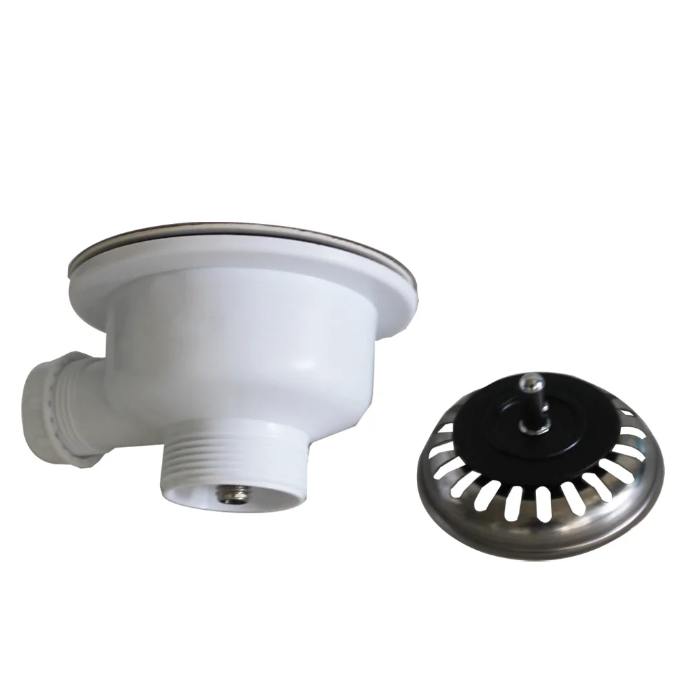 Kitchen Sink Filter Talea Kitchen Sink Drainer 114MM Downcomer Vegetable Washing Basin Stainless European Filter Umbrella With Overflow XK225C046