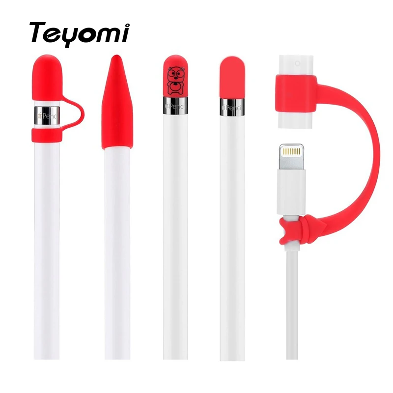 Teyomi совместимый Apple карандаш крышка Держатель Анти-потеря крышка Держатель перо Крышка Пыленепроницаемый легкий силиконовый для iPad Apple карандаш