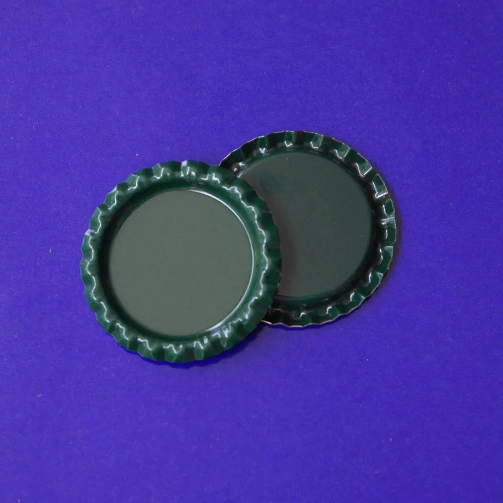Dark Green 25 шт 1 дюйм цветные круглые Приплюснутые крышки бутылки плоские крышки для бутылок для бант для волос Сделай Сам поделки банты для волос аксессуары для изготовления украшений - Цвет: Dark Green