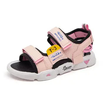 

2020 New Summer Baby Boy Shoes Kids Beach Sandals for Boys Soft Leather Bottom Non-Slip Safty Shoes Children Shoes