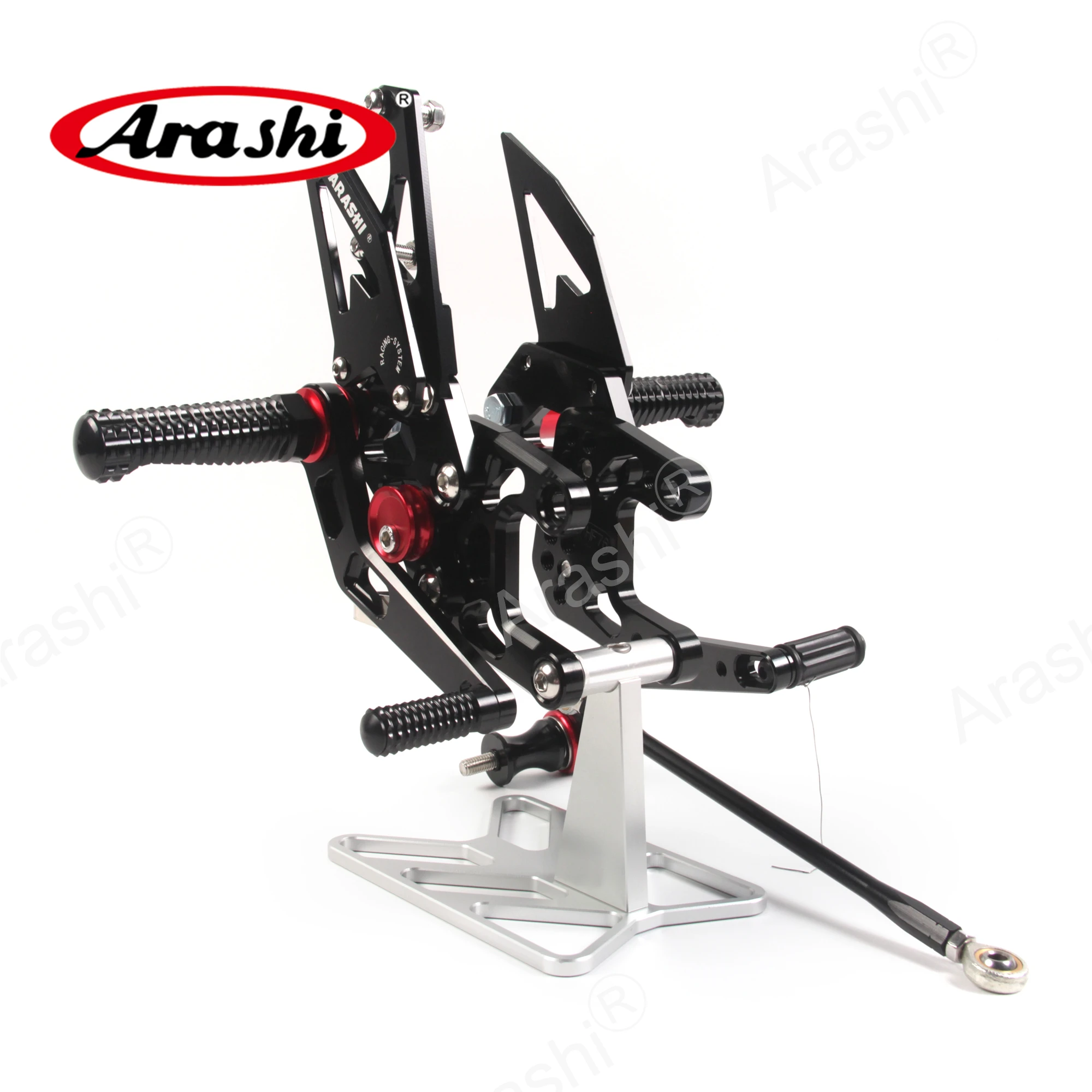 Араши CBR1000RR 2008-2011 ЧПУ Регулируемая подножка Rearsets для HONDA CBR1000 CBR 1000 RR 2008 2009 2010 2011 08 09 аксессуары