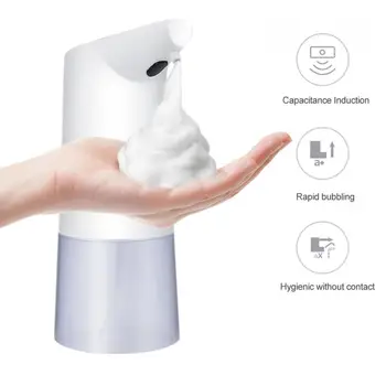 

350ml Intelligent Sensor Liquid Foam Soap Dispensers Automatic Sensing Liquid Foam Soap Dispenser Bathroom Kitchen Wash Hands