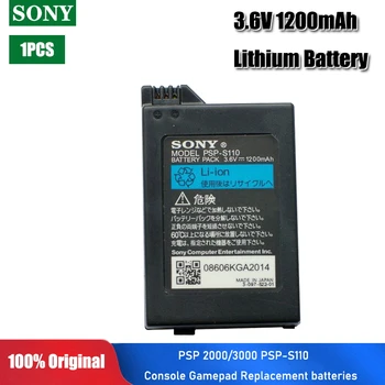 

1PCS 3.6V 1200mAh Lithium Ion Rechargeable Battery Pack for Sony PSP 2000/3000 PSP-S110 Console Gamepad Replacement batteries