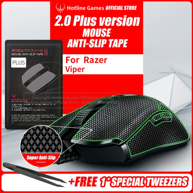 Hotline Games 2.0 Plus Mouse Anti-Slip Grip Tape for Razer Viper 8Khz Viper  Ultimate Grip