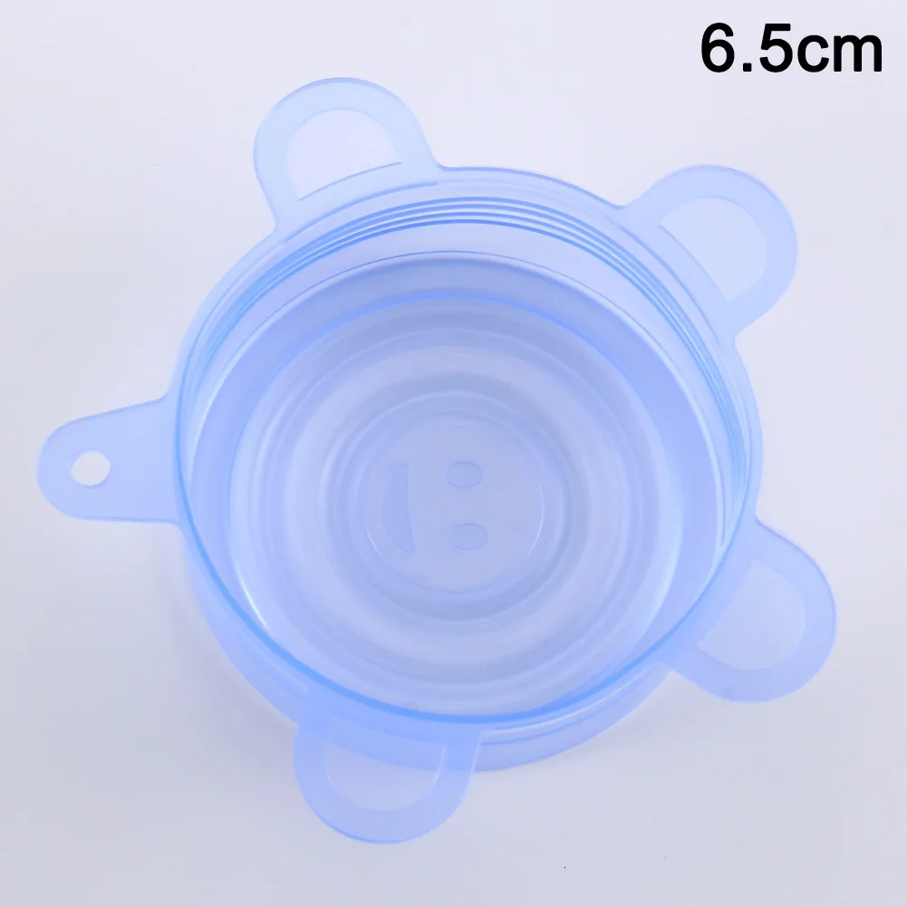 New Reusable Silicone Food Cover Bowl Covers Wrap Food Fresh-keeping Extensive Household Kitchen - Цвет: 6.5cm