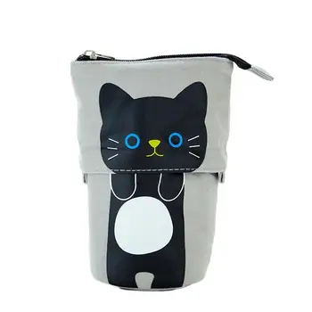 

Creative Kat Etui Rits Kawaii Cartoon Potloden Doos Meisjes Jongens Student Levert Zak Pen Gift School Briefpapier C3G3