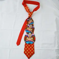 Мужские шелковые галстуки китайский Весенний фестиваль традиционные Mammon красные Уникальные галстуки жених галстук для свадьбы Bodhisattva
