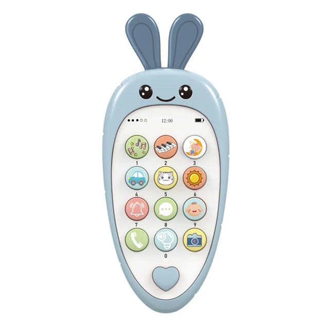 Baby Phone Toys Bilingual Telephone Teether Music Voice Toy Early Educational Learning Machine Electronic Children Gift Baby Toy 4