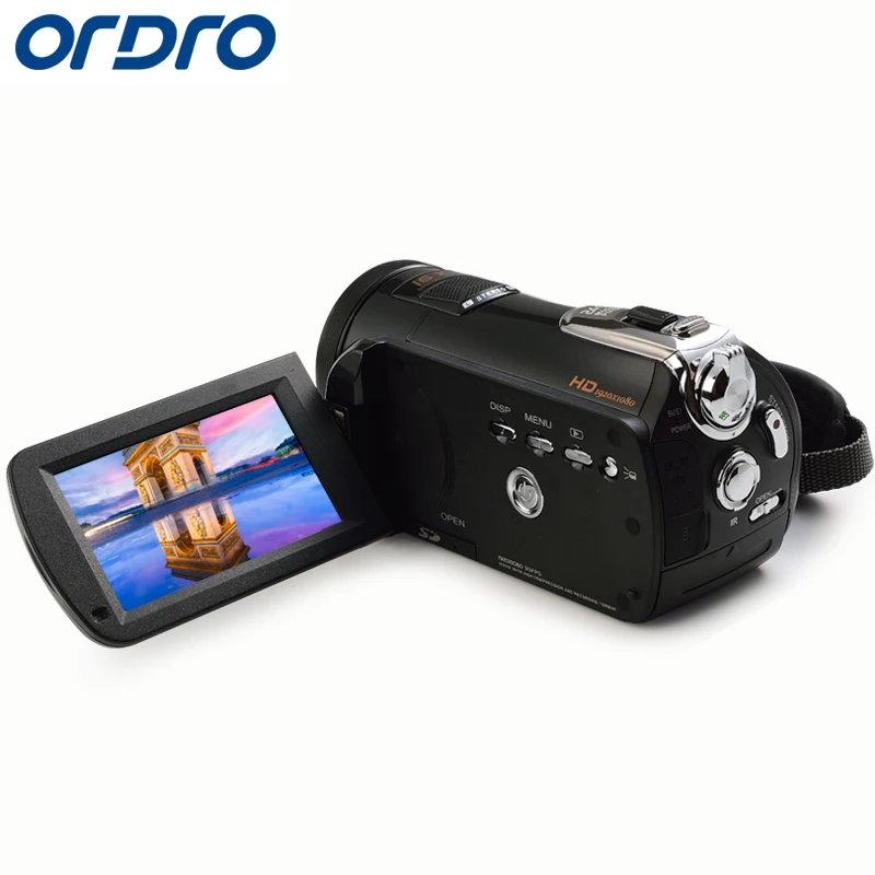 ORDRO HDV-D395 Full HD 1080P 18X Digital Camera 3.0"Touch Screen Digital Video Camera 24MP Resolution Touchscreen Remote Profe