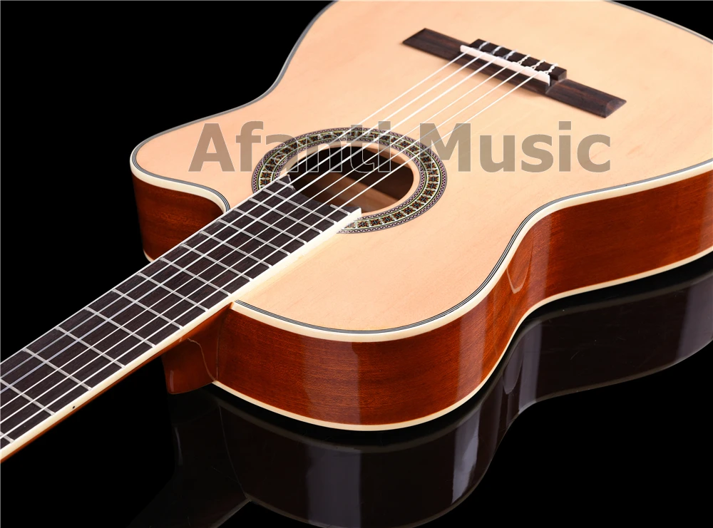 Afanti музыка 39 дюймов Spruce& Sapele Классическая гитара(ACL-1564-S