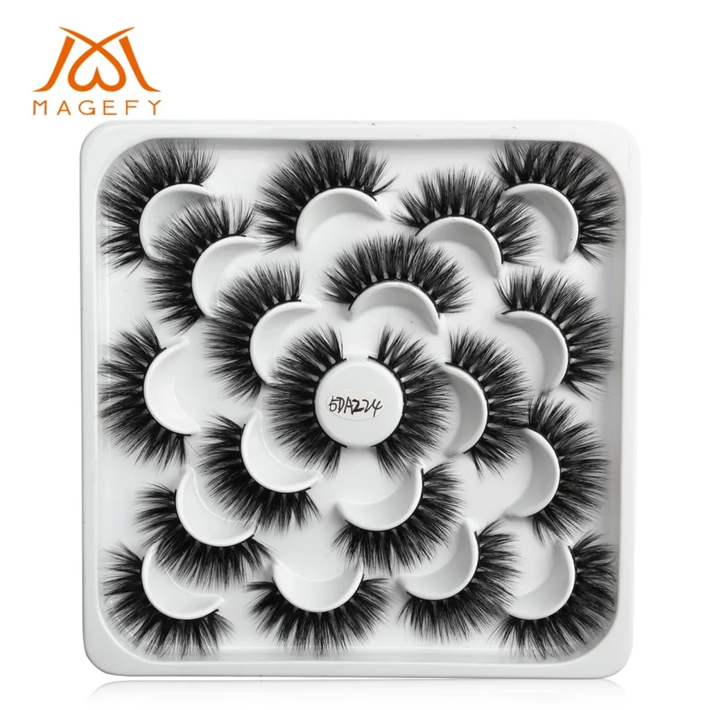 10 пар ресниц макияж maquiagem lashes maquillaje make up maquillage faux cils накладные ресницы для волос Z3