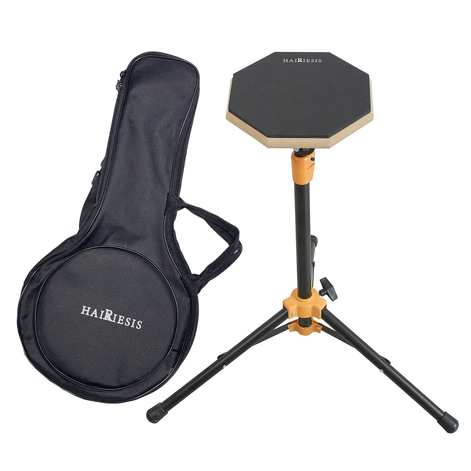 

12 Inch rubber drum pad with stand and box