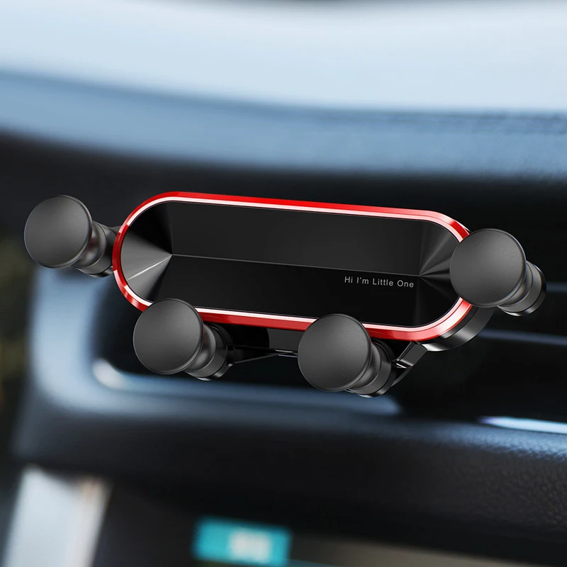 type3 red Universal Gravity Bracket Car Phone Holder Air Vent Mount Stand Clip For Smartphone in Car Holder for iPhone X XS MAX Samsung S8 - Цвет: type3 red