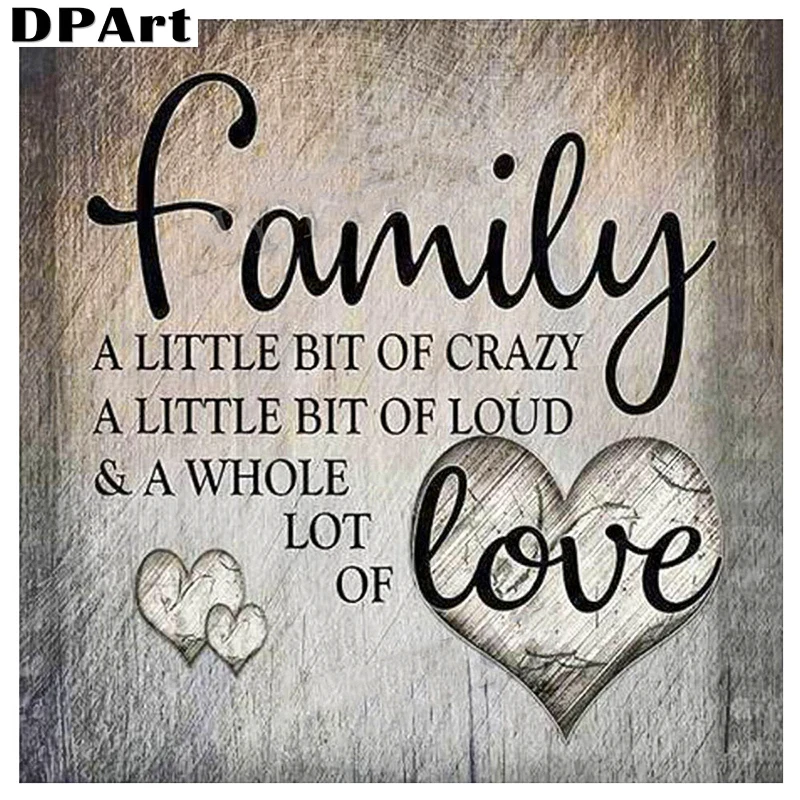 Diamond Painting Full Square/Round Drill Family Love 5D Daimond Embroidery Cross Stitch Kit Mosaic Rhinestone Zou202 | Дом и сад