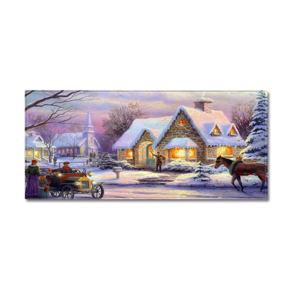 Zeegle Рождественский ковер для гостиной с принтом креативный коврик Домашний декоративный ковер прямоугольник кухонный коврик для детской комнаты коврик для ног - Цвет: QA86