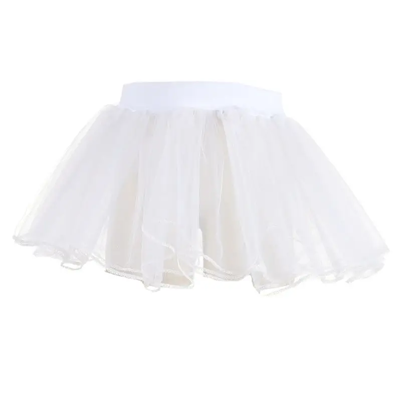 Детская многослойная фатиновая балетная мини-юбка-пачка для девочек пышный праздничный костюм ярких цветов с оборками юбка-американка принцессы От 3 до 8 лет - Цвет: 1