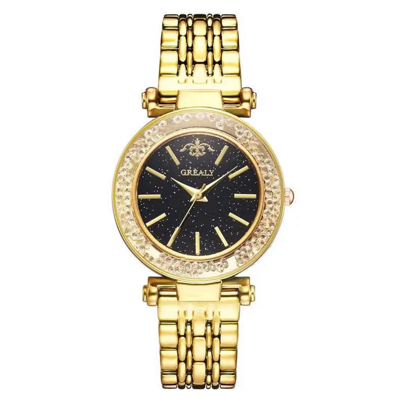 

Fashion Women Luxury Rhinestone Stainless Steel Quartz Watches Ladies Business Watch Japanese Quartz Movement Relogio Feminino