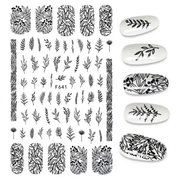 The New 3D Nail Sticker Cool English Letter stickers for nail Foil Love Heart Design Fashion Manicure Stickers A140128