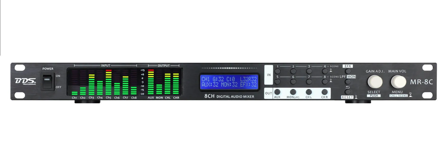 8CR - 8 Channel Rack