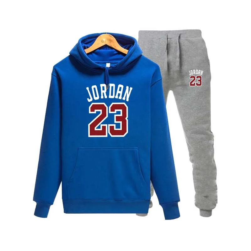 19 Новинка брендовая Новая мода JORDAN 23 Мужская спортивная одежда с принтом мужские толстовки пуловер хип-хоп мужской спортивный костюм толстовки Одежда - Цвет: 19