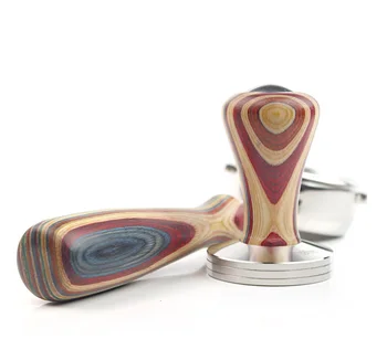 

High-Quality Colorful Flat Base Espresso Tamper Coffee Bean Press Hot Sales Coffee Tamper Stainless Steel Italian Coffee Tamper