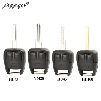 Keyforkess 3 pulsanti HU43 HU46 YM28 HU100 lama chiave a distanza per auto Shell per Vauxhall Opel Vectra Astra Z per Omega portachiavi Fob