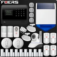 G90B плюс беспроводной WiFi GSM GPRS SMS домашняя система охранной сигнализации ЖК-дисплей ISO Android приложение управление Вспышка Сирена