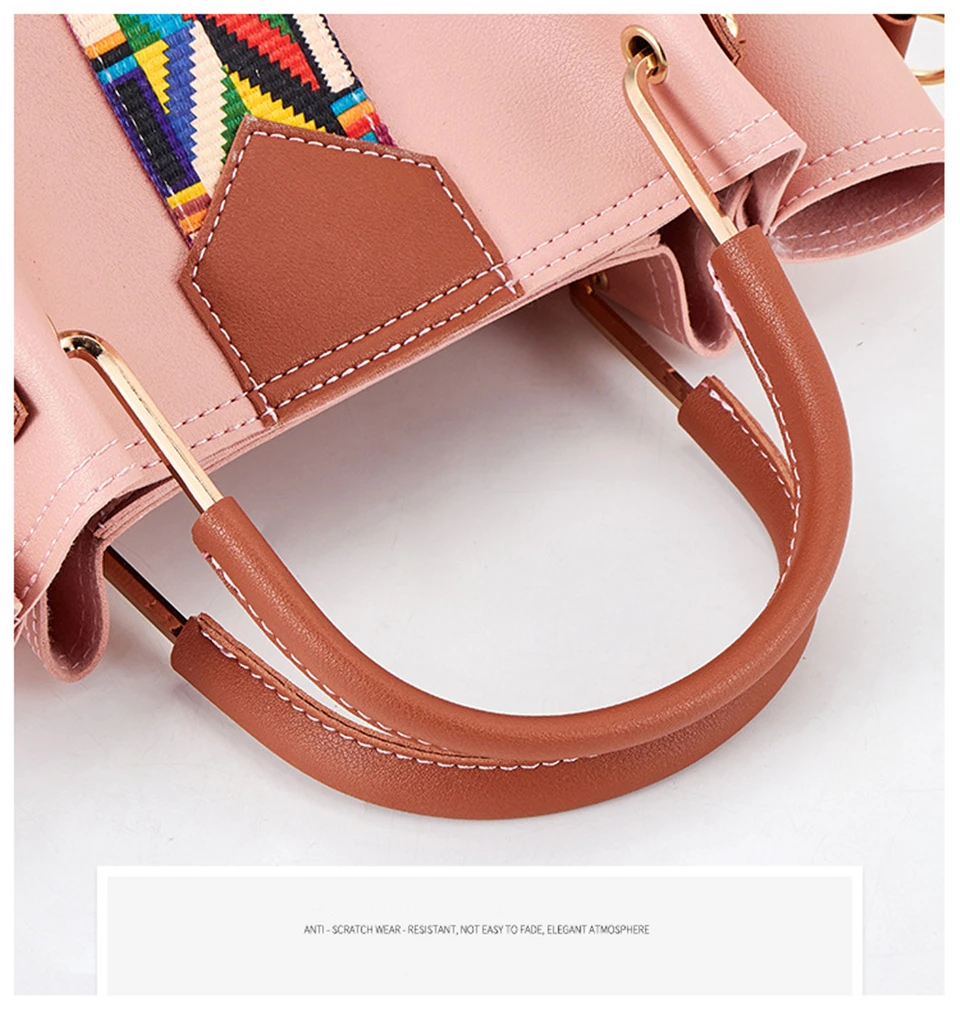 4 шт./компл. ручная сумка для женщин сумки через плечо для дам модная кожанная женская сумка повседневная сумка-шоппер сумка Sac Femme