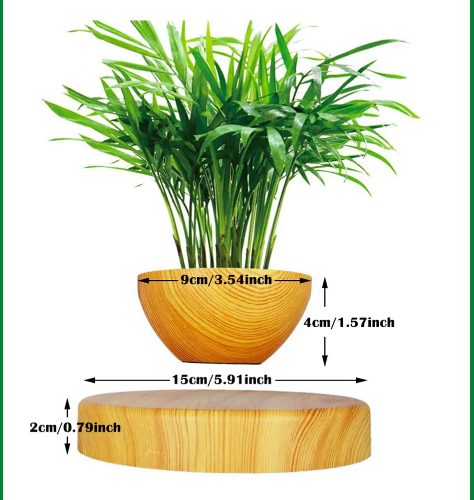 Магнитное левитационное Горшечное растение плавающий воздушный бонсай горшок для дерева садовый цветочный горшок красивые подарки для друзей Настольный Декор ремесла