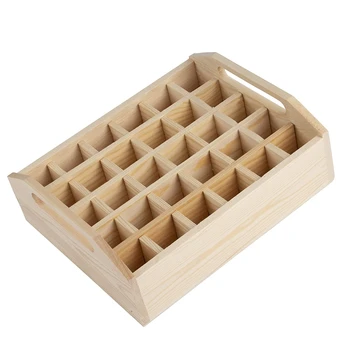 

Solid Wood Essential Oil Storage Box High-Grade Essential Oil Case Essential Oil Display Stand Organizer Essential Oil Storage
