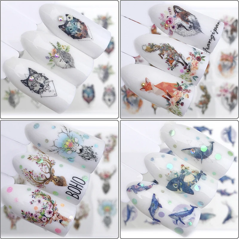 Новый DIY Мода 3D лошадь дизайн переводные наклейки для ногтей Наклейка | Красота и