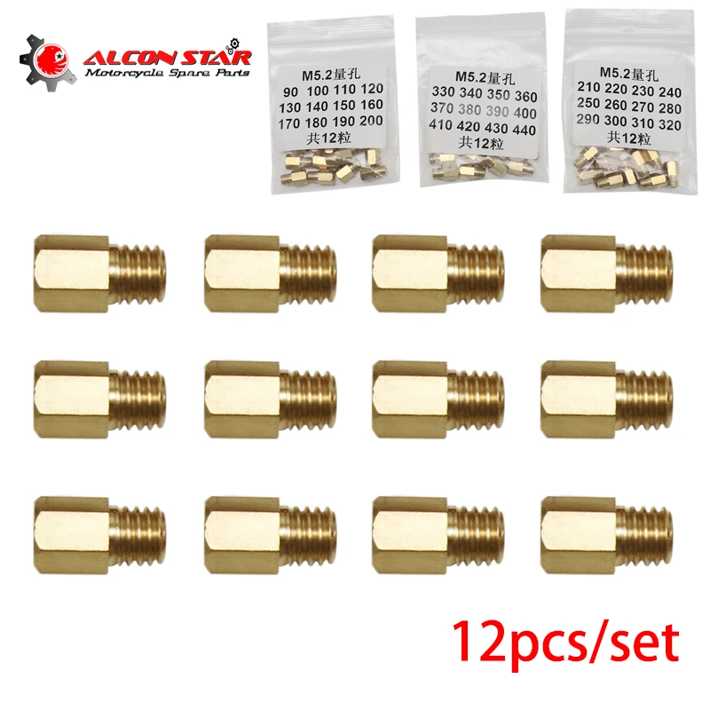 Alconstar 12 шт. мотоциклетный TM VM карбюратор Шестигранная основная Форсунка