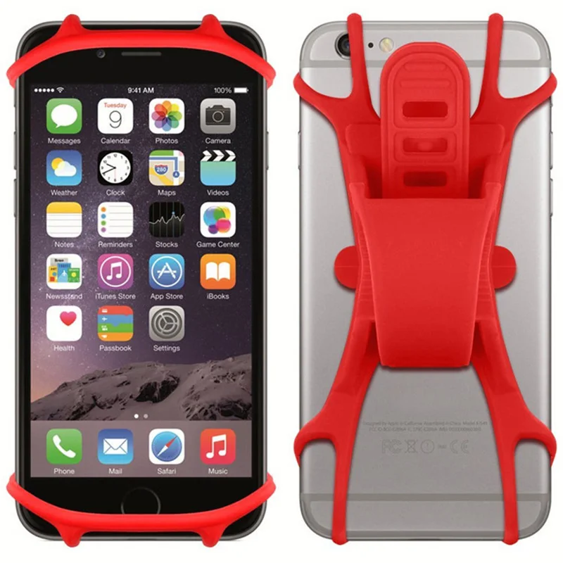 

Bike Phone Holder Rack Universal Silicone Mobile Cellphone Support Handlebar Mount Stand Bike GPS Clip for IPhone Samsung Xiaomi