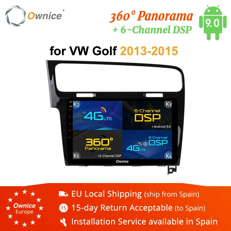 Ownice K1 K2 K3 K5 K6 Android 9 0 Восьмиядерный автомобильный dvd плеер для VW Golf 7 2013 2014 2015 GPS Navi 32