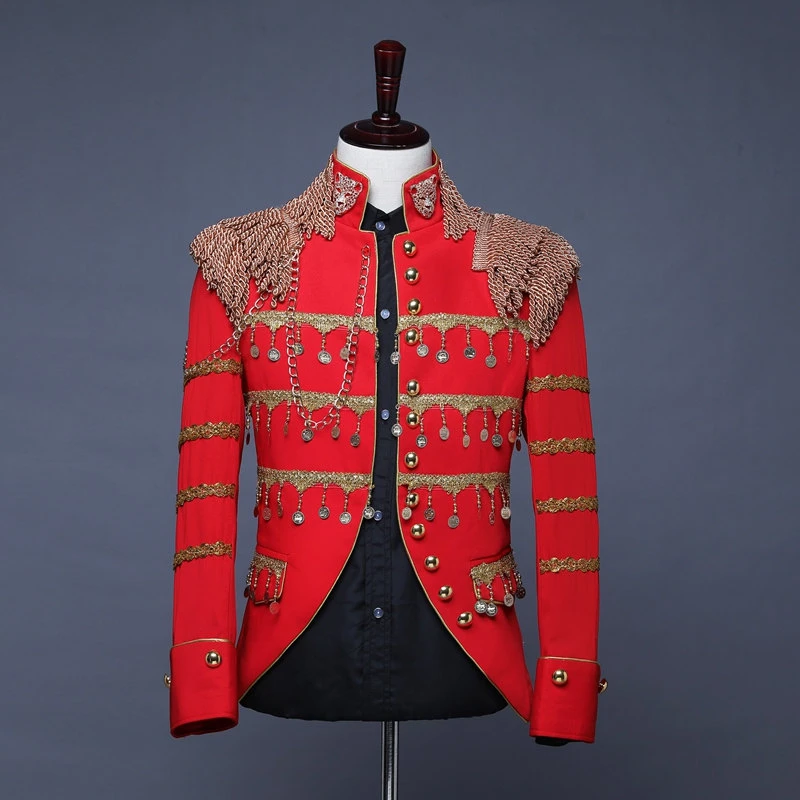 Trajes de escenario cantantes chaquetas para hombre chaqueta de traje Punk chaqueta hombre Casaco Masculino chaquetas de bombardero para hombre| chaqueta de deporte| -