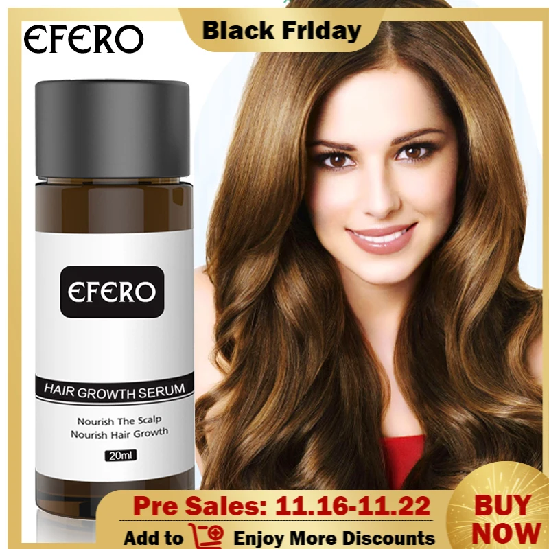 

EFERO Hair Growth Hair Faster Regrowth Anti Hair Loss Building Beauty Dense Repair Restoration Treatment Serum