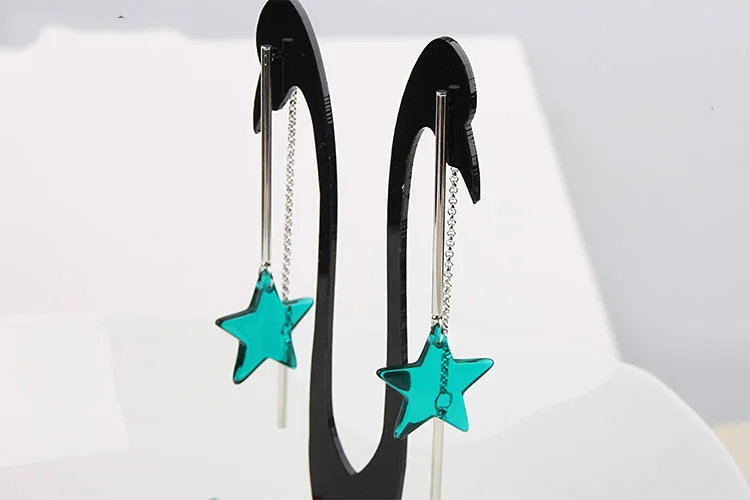 Темпераментные длинные серьги DIY корейской версии материал упаковки простые