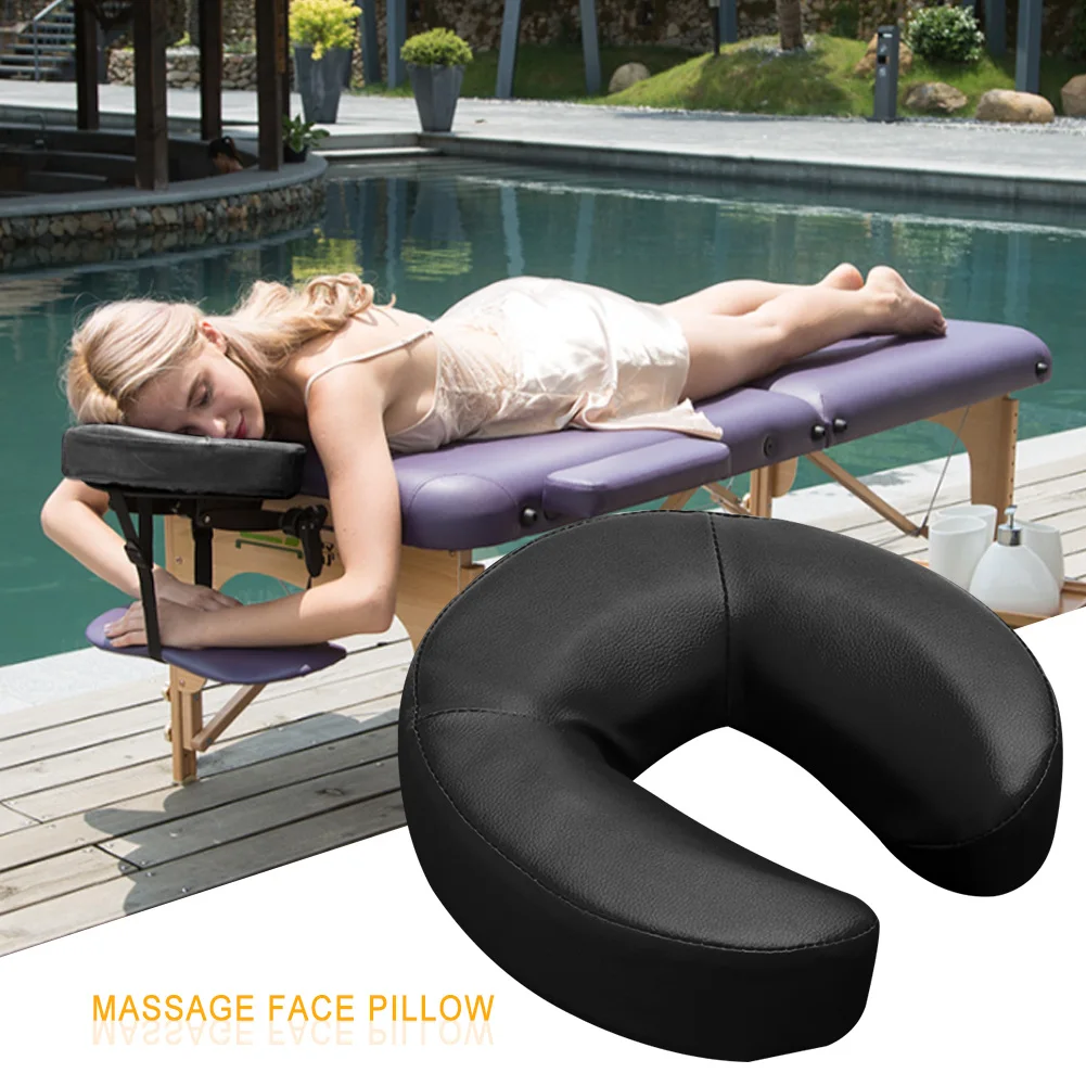 Mesa de masaje principal para Spa, cojín Universal para reposacabezas, almohada para mesa de masaje, color negro, 2021