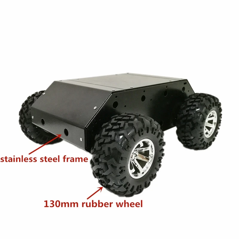 Новый стиль VC 200 4WD шасси автомобиля с рамой из нержавеющей стали 130 мм резиновое