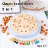Children Classica Board Game Wooden Toys Memory Chess Single Chess Peg Solitaire Diamond Logical Thinking Educational Toys Gifts 2
