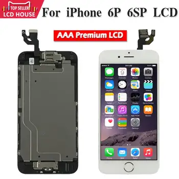 

AAA Premium Full Set LCD for iPhone 6P 6SP Screen Complete Assembly Display Digitizer Replacement With Front Camera Home Button