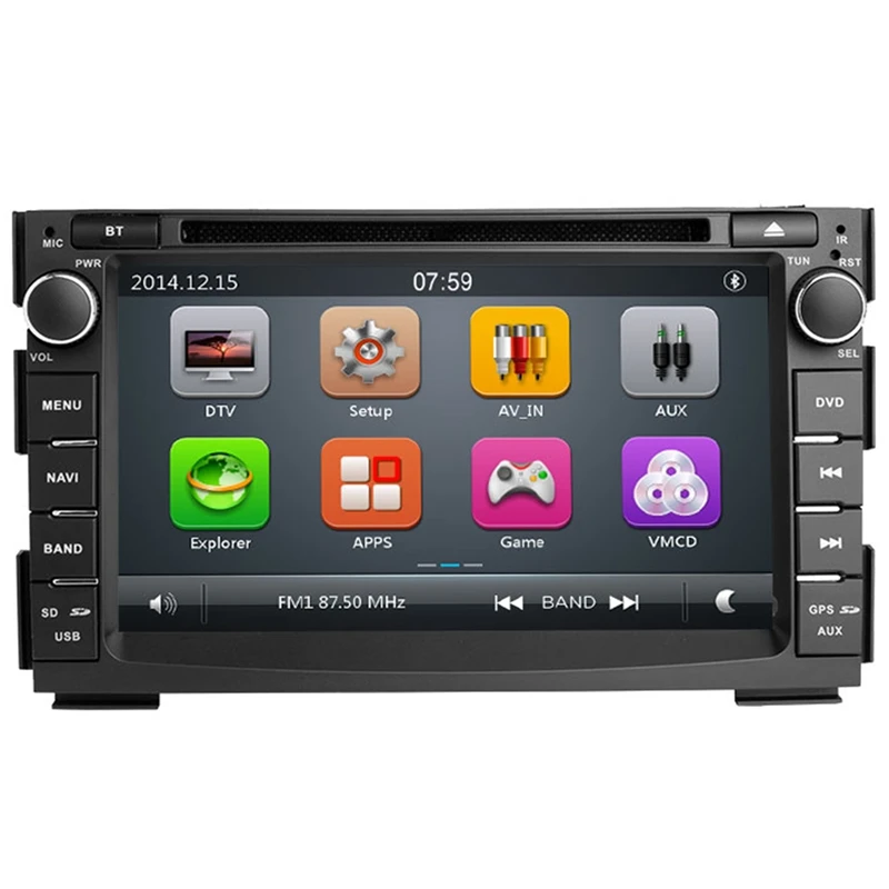 FFYY-2 Din автомагнитола автомобильный dvd-плеер мультимедиа для Kia Ceed 2010-2012 Venga gps ГЛОНАСС Навигация Аудио Стерео головное устройство видео