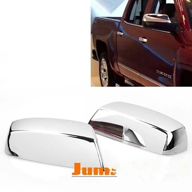 Тройное хромированное зеркало ABS крышка для Шевроле Silverado 1500/14-15 GMC Sierra 1500 хром Топ половина
