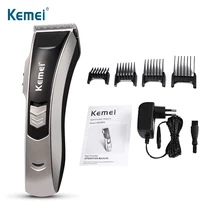 KEMEI профессиональная электрическая машинка для стрижки волос 110-240 В триммер для волос с 4 концевыми гребнями для мужчин машинка для стрижки Парикмахерская Бритва для укладки