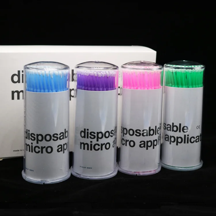 Консервированные оптовые ресницы для наращивания ватные тампоны тату демонтаж вид тупфер для ресниц Полупостоянный Wenxiu красота палочка для чистки