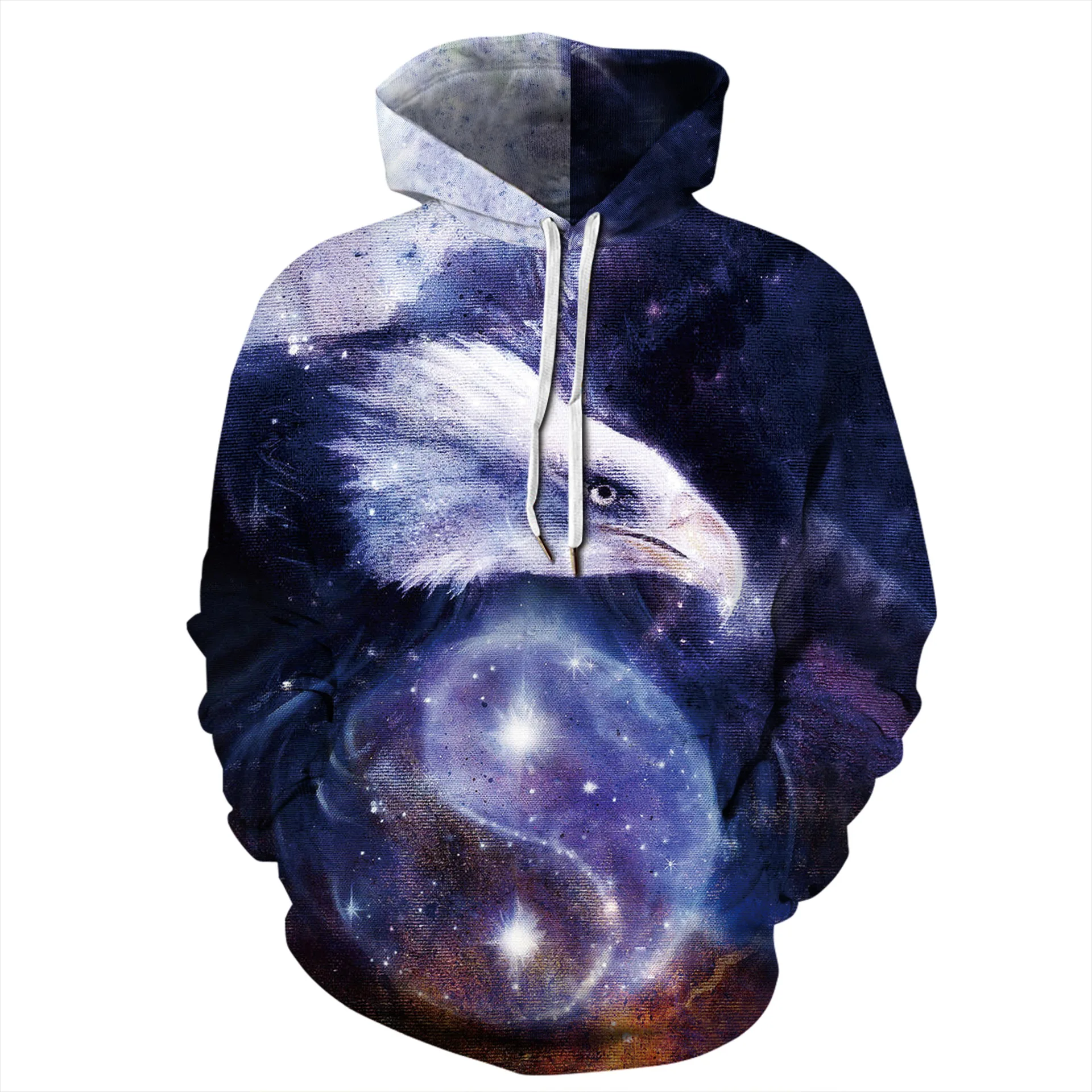 W-Yunna, новинка, зима, полиэстер, принт с орлом, harajuku, мужские, Sudaderas, уличная одежда, свободные, модные, унисекс, размера плюс, пуловеры, толстовки