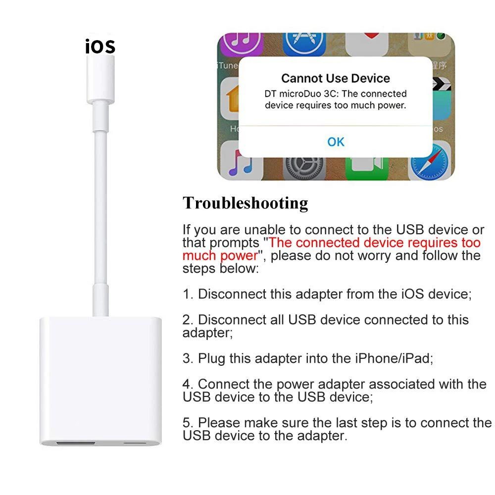OTG адаптер для перехода от разъема Lightning к USB 3 Камера подключения читателя Наборы кабель для синхронизации данных и зарядки для iPhone X/8/7/7 Plus/6/6 S iPad/iPod iOS 13