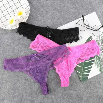 

1PCS Sexy Lace Panties Women's Lace Breathable Seamless Panties G-String Lingerie Women Comfortable Underwear Thongs Knickers