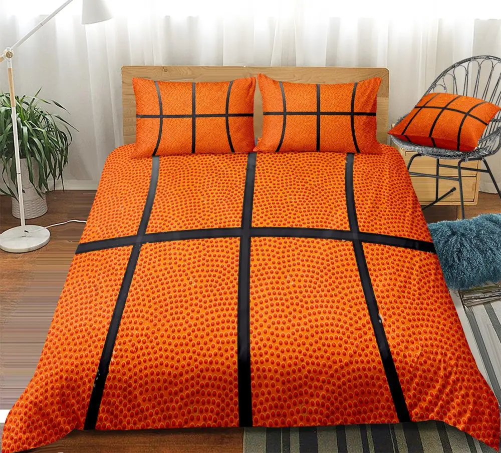 boys orange bedding