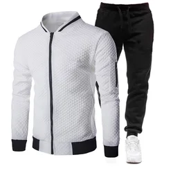 Mannen sportkleding 2 delige conjunto roupas esportivas pak rits jas + broek mangelijke trainingspak casual streetwear esporte pak mannen